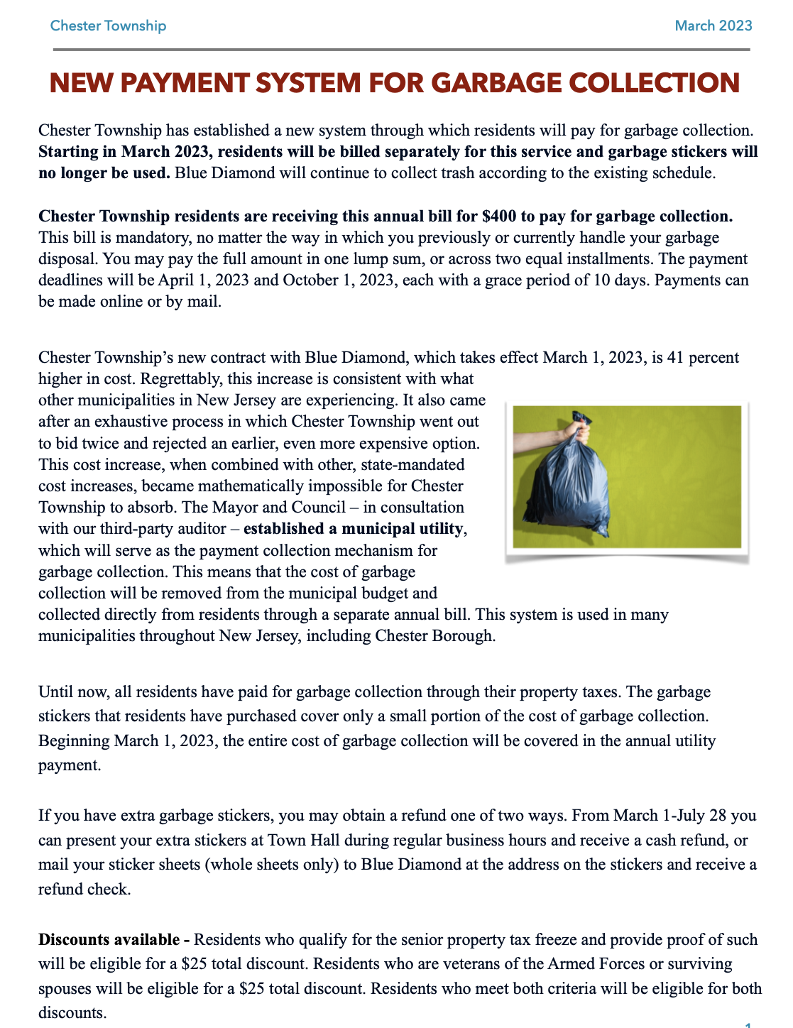 March Update Garbage Collection Blog